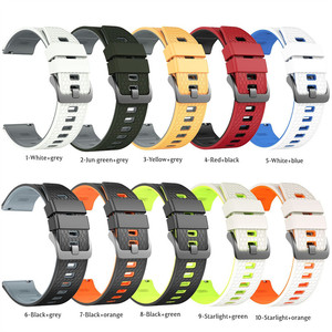 Correa de silicona para reloj, correa de repuesto duradera de 22 mm para Huawei, correa para reloj <span class=keywords><strong>Xiaomi</strong></span> con hebilla de metal para reloj inteligente - Product Image 6