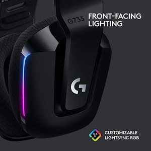 Auriculares inalámbricos <span class=keywords><strong>Logitech</strong></span> G733 RGB de alta calidad 2025, auriculares ligeros, auriculares para juegos Lightspeed - Product Image 4