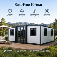 Casa Prefabricada con Diseño Personalizado, Paneles de Aislamiento PU de Alta Calidad y Terraza Amplia para Zonas Remotas, Vivienda Privada u Oficina