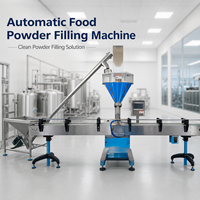 Machine de remplissage automatique de poudre de farine avec système de pesage à vis sans fin, convoyeur en acier inoxydable pour l'emballage de bouteilles et de canettes