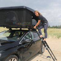 Tente de toit d'aventure à coque dure promotionnelle Abs Shell Dach Zelt Camping Camping Petite tente de toit de voiture pour le camping