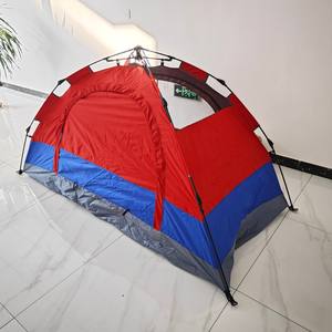 Carpa Doble para Exteriores de 4 Metros, para 1-2 Personas, Portátil, Impermeable, para las Cuatro Estaciones, Diseño Rojo y Azul - Product Image 2