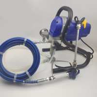 Alat Semprot Cat Airless Listrik Efisiensi Tinggi 3000PSI 850W 220/110V untuk DIY dan Komersial, Mesin Pengecatan Dinding Rumah dan Pagar