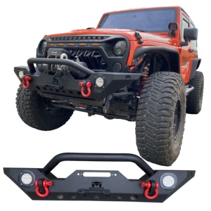 Parachoques delantero compatible con <span class=keywords><strong>Jeep</strong></span> Wrangler JK JKU JL jlu JT - Product Image 1