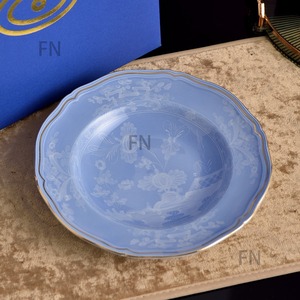 Plato de Sopa de Porcelana China con Diseño de Plantas Vintage Europeas, Decoración de Mesa para Eventos de Boda - Product Image 1