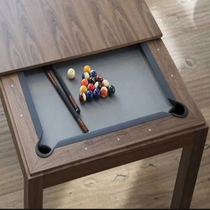 Tables de billard en bois fabriquées à la main de qualité professionnelle convertibles de 7FT 8FT 9FT <span class=keywords><strong>Table</strong></span> de billard et de billard de qualité supérieure 3 en 1 - Product Image 4