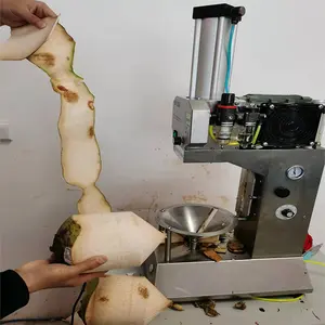 industrial full automatic coconut peeling machine/pineapple peeler(coring&slicing)