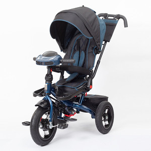 Satu Mobil Multi-Tujuan Dapat Mendorong dan Naik Anak Sepeda Roda Tiga Sepeda 1-6 Tahun Bayi Bahan Dolly/Lipat Sepeda Roda Tiga dengan Musik - Product Image 3