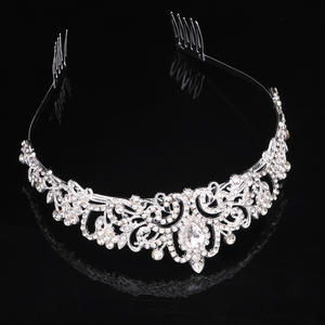 Accesorios para el cabello <span class=keywords><strong>de</strong></span> <span class=keywords><strong>la</strong></span> <span class=keywords><strong>Reina</strong></span> americana europea, Aro para el cabello, tocado <span class=keywords><strong>de</strong></span> corona <span class=keywords><strong>de</strong></span> novia <span class=keywords><strong>de</strong></span> boda transfronterizo - Product Image 4