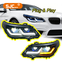 Feux avant LED SJC Auto pour BMW Série 5 E60 E61 525i 530i 535i 2003-2010, clignotants LED bicolores, plug and play