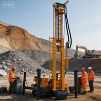 Plateforme de forage de puits d'eau robuste à moteur diesel TD-ST400QS |   Foreuse mobile fiable pour puits de 400 m de profondeur avec moteur, boîte de vitesses et roulements