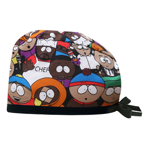 Unisex Phẫu Thuật <span class=keywords><strong>Cap</strong></span> Bác Sĩ Y Tá Nút Hat Mồ Hôi Thấm Có Thể Điều Chỉnh Điều Dưỡng Mũ - Product Image 1