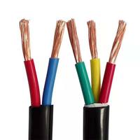 Câble d'alimentation flexible multicœur IEC 53 60227 300-500V Isolation PVC RVV 2-5 conducteurs Fil électrique 0,75-6 MM Longueurs personnalisées