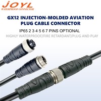 Câble d'extension mâle-femelle personnalisé JOYL GX12 pour faisceau de câblage multi-cœurs, idéal pour l'automatisation de petite taille, les équipements LED et de sécurité