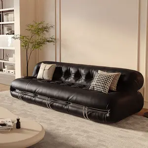 Итальянский винтажный дизайнерский кожаный диван YIPJ для гостиной