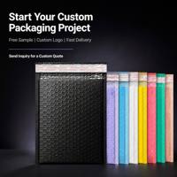 Enveloppe à bulles en film nacré, pochette rembourrée pour courrier, pour l'emballage de petites cartes, disponible en plusieurs couleurs et tailles