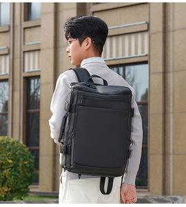 <span class=keywords><strong>Sac</strong></span> à dos imperméable antivol en PU pour l'école et le travail, grande capacité, <span class=keywords><strong>sac</strong></span> de voyage portable avec fermeture éclair pour hommes - Product Image 6