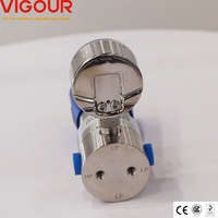 Régulateur d'air en laiton 316L 1/4 NPT Montage de la ligne de pression pour LP Gas Propane Argon & Azote Panel Regulator for Natural Gas CO2