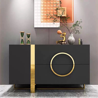 Console de salon moderne en bois massif de haute qualité, table de salle à manger, buffet d'entrée d'hôtel, meuble de cuisine à grande capacité, mobilier de maison