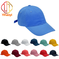 Casquette Yihaoyi unisexe 100% coton à 6 panneaux avec boucle métallique réglable - Style décontracté sportif Y2K pour toutes les saisons