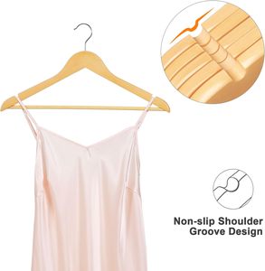 Bán Buôn Tùy Chỉnh Móc Bằng Gỗ Cho Nhà Tủ Quần Áo Sử Dụng Trang Phục OEM/Odm Quần Áo Móc Áo Bằng Gỗ Phù Hợp Với Móc Áo - Product Image 5