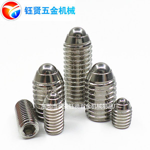 Stainless Steel A2-70 Cylindrical Head Set Screws M16 Smooth Ball Thread Grade A Standard Use - Product Image 4