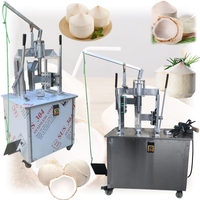 Machine à peler les noix de coco à haute efficacité, semi-automatique, machine à peler les noix de coco commerciale
