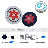 Étiquettes NFC intelligentes personnalisées avec logo, étiquettes de vêtements en silicone lavables pour l'authentification des vêtements, l'identification numérique et les marques de mode