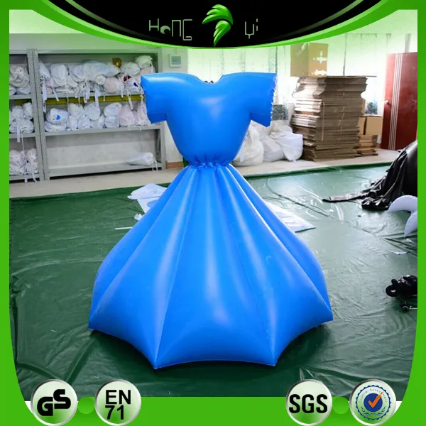 Hongyi marca inflable Sexy vestido azul aire traje para venta