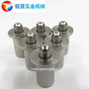 YX Spring Loaded Pin Stainless Steel Cylindrical Head Press Fit Positioning Screw Grade A Polished Surface - Product Image 2