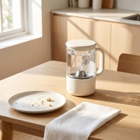 Gobelet à eau en plastique Ozosl Ozone pour le nettoyage des prothèses dentaires et des appareils de rétention, hygiène buccale portable avec eau riche en oxygène, modèle S10
