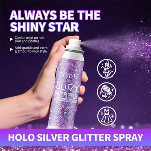 Sevich <strong>Glitter</strong> <strong>Spray</strong> Private Label Shining Sequins Glittering Powder <strong>Silver</strong> Golden <strong>Spray</strong> for <strong>Hair</strong> and Body - Product Image 3