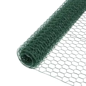 hot dipped galvanized hexagonal wire mesh/chicken wire/PVC coated chicken fence