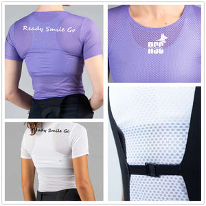 Chaleco Deportivo Personalizado para <span class=keywords><strong>Mujer</strong></span>, <span class=keywords><strong>Camiseta</strong></span> <span class=keywords><strong>Interior</strong></span> Transpirable de Manga Corta, Malla con Estampado por Sublimación, Capa Base para <span class=keywords><strong>Ciclismo</strong></span> - Product Image 2