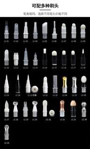 Empty Eye Cream Container Screw Cap Aluminum/<b>Plastic</b> Cosmetic <b>Tube</b> with Sponge Applicator - Product Image 5