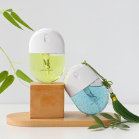 Carte de parfum en plastique PETG de haute qualité, forme ovale, 30 ml, avec vaporisateur à fine brume pour cosmétiques