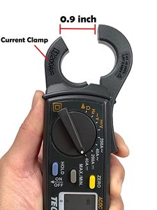 Best Sale TECPEL DCM-039 Industrial Testing 200A Digital <b>Clamp</b> Meter 0~400V 2000-Count for Use - Product Image 4
