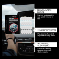 Rayhong 20pcs film d'huile pour verre de voiture comprimés effervescents propres verre sale traitement de vision floue dissolvant de film d'huile pour pare-brise