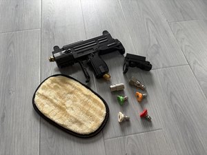 Pistolet à Eau de <span class=keywords><strong>Lavage</strong></span> de Voiture Jouet, Imitation Mitraillette et Fusil Automatique, Pression 3/8 pour <span class=keywords><strong>Lavage</strong></span> Auto, avec 4 Buses et Gants - Product Image 2