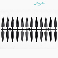 Fangkle Vente en gros Nail Color Stiletto Nail Display Tips 240pcs pour salon
