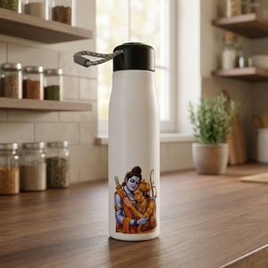 Bouteille d'eau en métal personnalisée Ram Hanuman avec impression pour usage promotionnel au bureau - Édition Fête des Mères, Halloween et Nouvel An - Product Image 2
