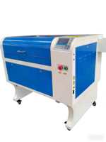 Machine de découpe laser CO2 CNC de table ActionLasers avec refroidissement par eau, fonction 3D, compatible bois/caoutchouc/pierre (épaisseur 0-10 mm), facile à utiliser