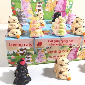 Nuevo Estilo Figuras de Gatos Apilados Adorables con Diseño de Granos, Muñeca Creativa, Juguete de Moda, Caja Sorpresa Hecha a Mano, Caja Ciega, Cuentos de Caperucita Roja, Resina 0-24 - Product Image 4