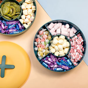 Creative Food Grade Wheat Straw Plastic Food Container Box Nuts Dried Fruit Plate Snaker <strong>Candy</strong> <strong>Tray</strong> - Product Image 6