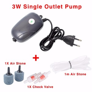 Stille 5W Mini <span class=keywords><strong>Aquarium</strong></span> Luchtpomp Plastic <span class=keywords><strong>Aquarium</strong></span> Beluchter Zuurstofpomp Met 2 Uitlaten 2 Luchtstenen 2M Siliconen Buizen - Product Image 3