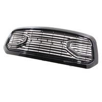 Big Horn Glossy Black Packaged Grille+Shell Fit for Dodge Ram 1500 2013-2018