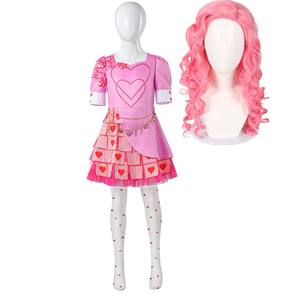 Disfraz de Halloween Rojo, Disfraz de Cosplay de <span class=keywords><strong>la</strong></span> <span class=keywords><strong>Hija</strong></span> de <span class=keywords><strong>la</strong></span> Reina de Corazones de Descendientes, Conjunto de Uniforme Rojo, DISN-012 - Product Image 5