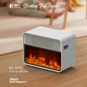 차가운 환경 히터를위한 히터 워머와 로그와 3D 전기 벽난로 가정용 휴대용 독립형 벽난로