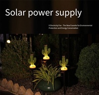 Pot Bunga Taman Luar Ruangan Panda Resin Tenaga Surya dengan Lampu Ambient Dekoratif dan Sensor Cahaya LED Berperingkat IP65