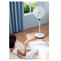 Ventilateur électrique sur pied 16 pouces avec télécommande, ventilateur oscillant électrique sur pied